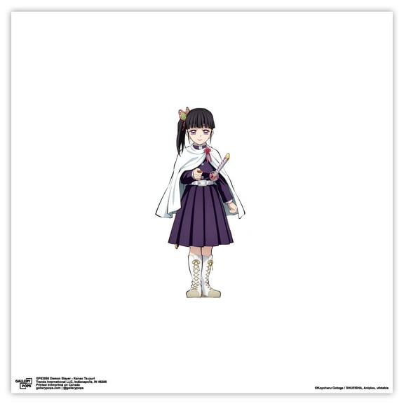Gallery Pops Demon Slayer - Kanao Tsuyuri Wall Art, Unframed Version, 12" x 12"