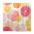 thumbnail image 2 of Yayeee Shower Curtain with Hooks 72"x72" Waterproof Fabric Bathroom Hanging Decor, Pink Floral Orange, 2 of 5