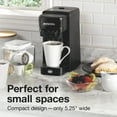 thumbnail image 4 of Proctor Silex Single Serve Coffee Maker, Compatible with Ground Coffee & Pods, Matte Black, 4 of 8