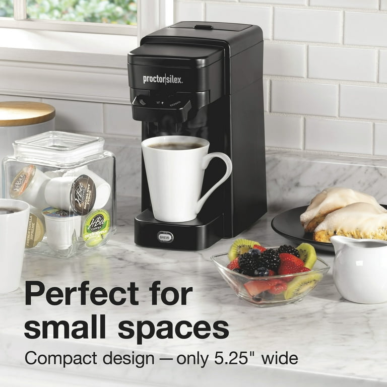 Proctor Silex Single Serve Coffee Maker, Compatible with Ground