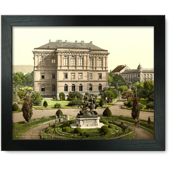 Framed Print: Agram, Academy Palace, With St. George Monument, By Fernkorn