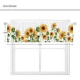 thumbnail image 4 of Rustic Sunflower Valance Curtain for Window Boho Yellow Floral Rod Pocket Kitchen Curtain Farmhouse Flower Country Valance Treatment Drapes for Bathroom Bedroom Living Room 1 Panel (55x18 Inch), 4 of 4