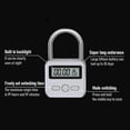 thumbnail image 3 of Smart Time Lock, Max 99 Hours Timing Lock with LCD Display Multi-Function Electronic Travel Timer(White Square)_Perfect Gift, 3 of 5