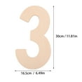 thumbnail image 2 of UPOUART Beige Large Wooden Number Slice Rustic Wood Plaque for Wedding Decor, 2 of 8