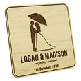 thumbnail image 2 of Rustic Wedding Save The Date Wooden Magnet 40 Custom Engraved Wooden Magnet Personalized Gift, 2 of 2