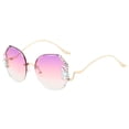 thumbnail image 2 of Ausyst Sunglasses Womens 2023 New Rhinestone Sunglasses UV-resistant Crystal Sunglasses Diamond Small Glasses Women on Clearance, 2 of 3
