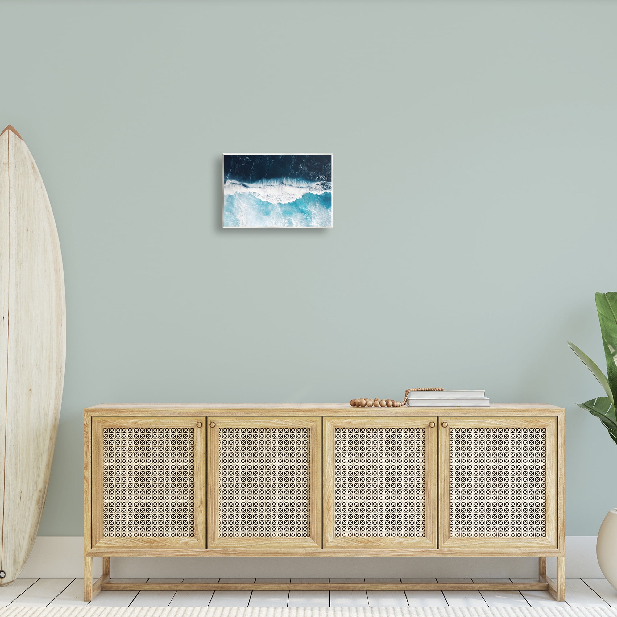 Stupell Industries Crashing Ocean Waves Landscape Photography Unframed Art Print Wall Art, 15 x 10