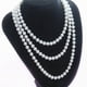 thumbnail image 3 of 2X Collar Con Cuentas Artificiales Blancas Perlas Imitativas Collar de Cadena para Mujeres, 3 of 7