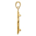 thumbnail image 2 of 14k Yellow Gold Quad Twist Edge Prong Setting Coin Bezel Pendant Mounting - Fits 27mm, 2 of 4