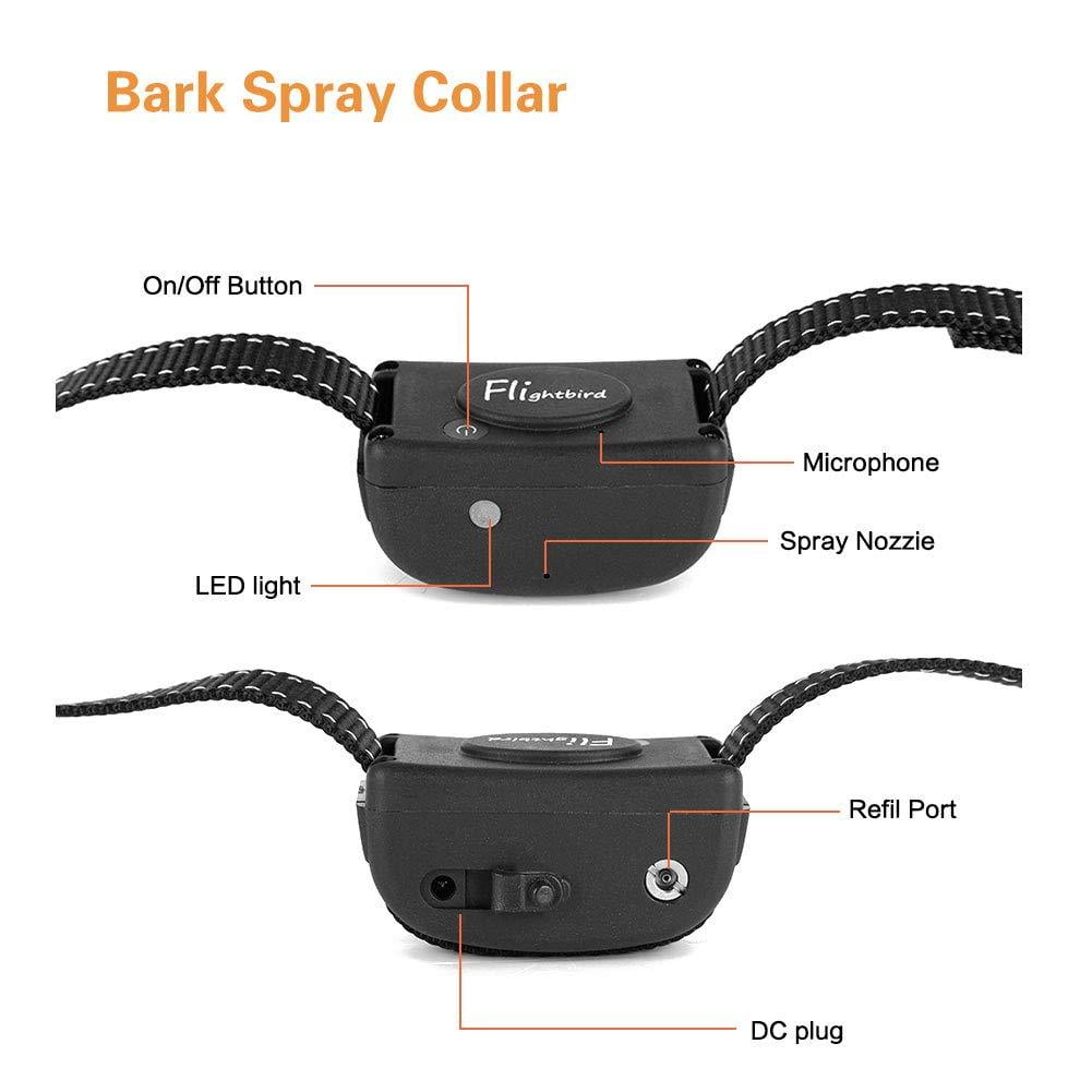 Rechargeable Spray Bark Collar for Dogs No Bark Dog Training Collar