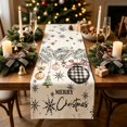 thumbnail image 4 of SLYNSHome Christmas Table Runner, Blue Green Ornament Print Table Flag, Winter Holiday Tablecloth for Dining Room Kitchen Home Party Decor, 4 of 6