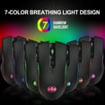 thumbnail image 5 of TSV M06 Wireless Gaming Mouse, Rechargeable Computer Mouse Mice with Rainbow Backlit Lights, 3 DPI Levels, 6 Silent Buttons, USB 2.4GHz Optical Mice for PC Gamer Laptop Desktop Chromebook Mac, 5 of 9