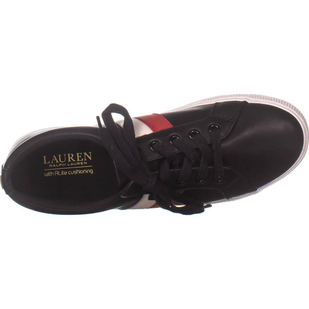 womens black ralph lauren trainers