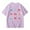 Purple, variant on Adeawade Tops For Girls Short Sleeve Blouse Grahic Prints Lightweight T Shirt Round Neck Tee Relax Fit Simple Wear Beige 12-24 Months