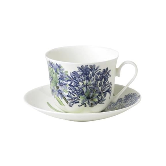 Roy Kirkham ER2810 Breakfast Cup/Saucer - Agapanthus Set of 2