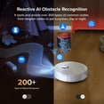 thumbnail image 6 of roborock Qrevo Curv series 2 Flow Robot Vacuum and Mop, SpiraFlow Real-Time Self-Cleaning Roller Mop, 20,000 Pa, Dual Zero-Tangle System, AI Obstacle Avoidance, Carpet Protection, 6 of 12