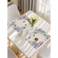 thumbnail image 5 of Watercolor Flowers Placemats Set of 4, Spring Floral Butterflies Botanical Beige Placemats for Dining Table, Place Mats for Kitchen Tabletop, Waterproof Wipeable Dining Table Mats Set, 5 of 9