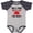 Baseball Heather and Navy, variant on Inktastic Gigi and Pops Love Me Grandchild Boys or Girls Baby Bodysuit