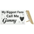 thumbnail image 4 of JennyGems Gammy Gifts, My Biggest Fans Call Me Gammy Wooden Sign, Gift for Gammy, Wall Hanging and Shelf Decor, Made in USA, 4 of 8