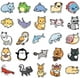 thumbnail image 3 of 50 pegatinas de animales bonitos para niños, paquete variado, pegatinas impermeables para botellas de agua, pegatinas estéticas de dibujos animados para ordenador portátil, para niños, niñas, adolesc, 3 of 5