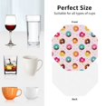 thumbnail image 6 of Pofeuu Colorful Donuts Print Coasters for Drinks, 4Pack PU Leather Coasters, Bar Drink Coasters for Tabletop Protection, Furniture from Damage-Octagon, 6 of 6