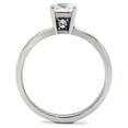 thumbnail image 4 of Luxe Jewelry Designs Women's Stainless Steel Straight Engagement Ring with Cubic Zirconia - Size 6, 4 of 4