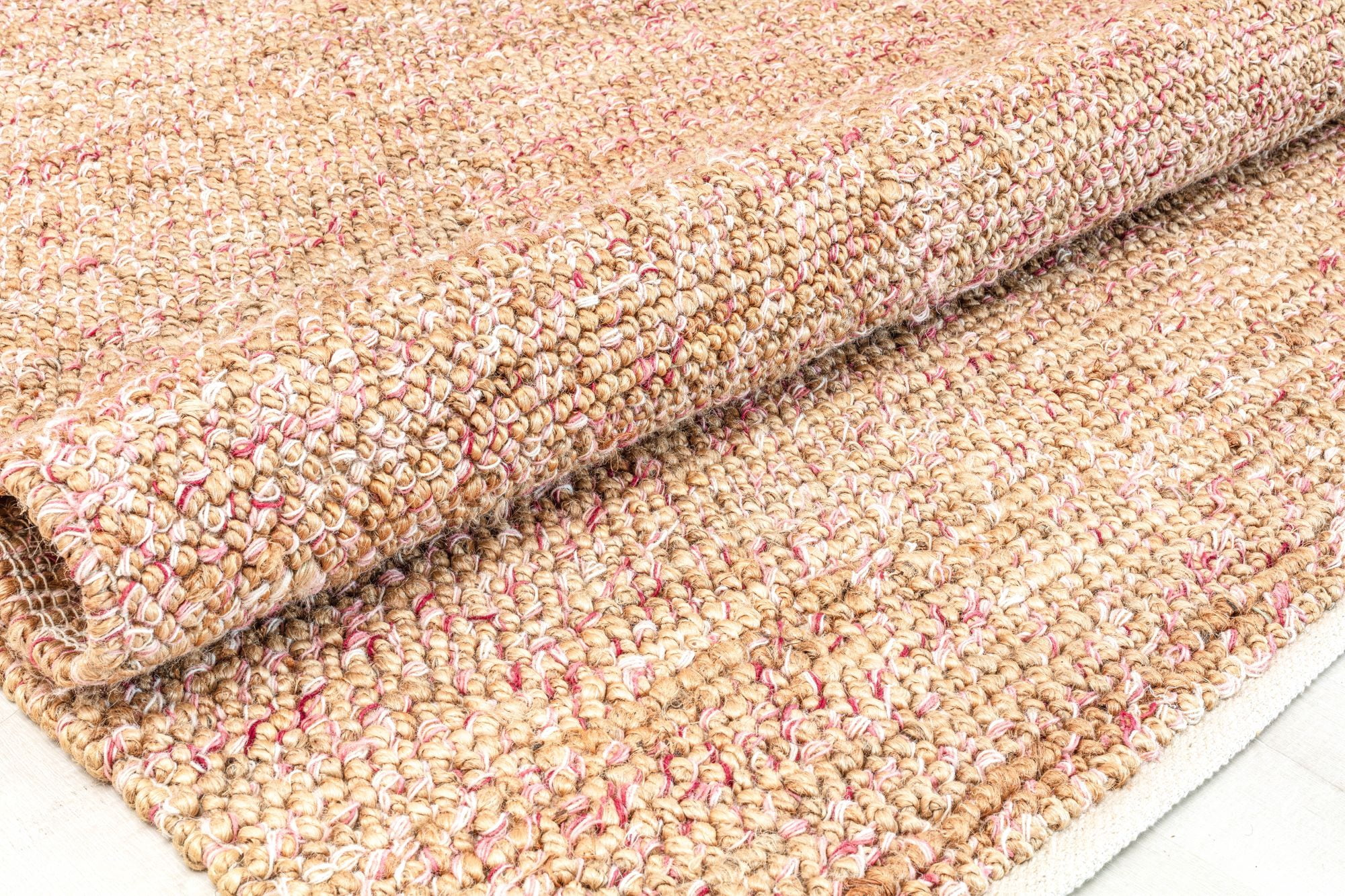Rugs America Blush Confetti DR10B Solid Farmhouse Orange Area Rug, 8’0”x10’0”