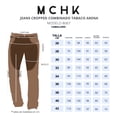 thumbnail image 5 of Jeans de mezclilla MCHK 8067. Cropped, Diseño bicolor, Color tabaco y arena. Para hombre, 5 of 5