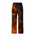 thumbnail image 5 of YLSDY Mens Pajama Pants Bottoms With Pockets- Fiery Orange Flames Energy Soft Men Lounge Pants, Comfy Mens Pj Pants Orange L, 5 of 5