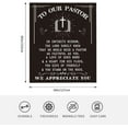 thumbnail image 4 of Pastor Appreciation Gifts Pastor Blanket Pastor Gifts for Men Women,Christian Gifts for Pastor Throw Blankets 50x60inches,Thank You Gift for Pastor Appreciation Day, Christmas, 4 of 6