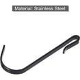 thumbnail image 4 of czcpp-30pcs Stainless Steel J Shaped Hooks, Clip-on Hook Wire Rack Hook for Kitchen, Bedroom, Office, Wire Shelf Black 2.55INCH, 4 of 4