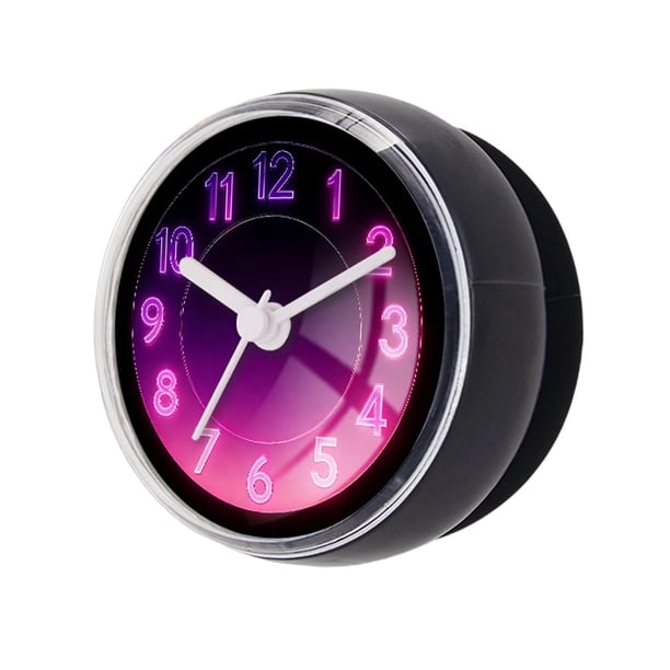 Reloj de baño impermeable analógico con ventosa, reloj de encimera, resistente al agua Negro y gris D