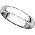 thumbnail image 5 of 4mm Half Round Band in 10k White Gold - Size 7, 5 of 9