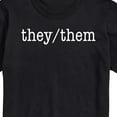 thumbnail image 3 of Instant Message - They Them Pronouns - LGBT Pride - Men's Short Sleeve Graphic T-Shirt, 3 of 6