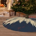 thumbnail image 5 of KLL 30" Christmas Tree Skirt American Bald Eagle A Xmas Tree Skirts Mat for New Year Xmas Holiday Party Indoor Outdoor Home Decoration, 5 of 5
