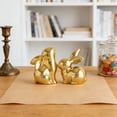 thumbnail image 5 of 1PC Large Easter Ceramic Bunny Figurines Decor, Dark Blue Porcelain Modern Tabletop Desktop Bookshelf Adornments Unique Decor DIY Art Crafts Statues for Easter Spring Weddings Home, Dark Blue, 5 of 8