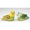thumbnail image 3 of Ceramic Yellow Green Parakeet Salt Pepper Shakers Hand Painted, 3 of 3
