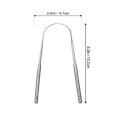 thumbnail image 4 of 1pc Tongue Scraper Cleaner, Portable Stainless Steel Tongue Cleaner Professional Tongue Brush, For Oral Care Bad Breath Problem With Ergonomic Design (2.64*5.2inch), 4 of 4
