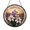 Stained Glass 5.9 Inch, variant on Decorative Owl Couple Floral Branch Stained Glass Style Suncatcher, Round Window Hanging