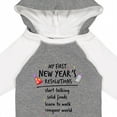thumbnail image 4 of Inktastic My First New Year's Resolutions Boys or Girls Long Sleeve Baby Bodysuit, 4 of 5