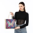thumbnail image 4 of (AA1039) Bolso Mano Con Diamantes DIY Bolso Compras Lino Portátil Mariposa (con Vídeo), 4 of 9