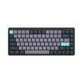 thumbnail image 1 of iBlancod Wireless Mechanical Keyboard 84 Keys 2.4G+BT5.0+Type-C 3 Connections 75% Low Profile Layout Keyboards 15 Effect 5 Brightness Levels for Tablet Laptop Smartphone Gateron Red Switche Gray with Short Red Axis, 1 of 7