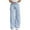 Light Blue, variant on Shadoumai High Waisted Flared Denim Pants For Teen Girls With Embroidered Back Pockets And Snowflake Wash Distressed Wide Leg Design Comfortable Stretch Jeans