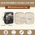 thumbnail image 7 of ZUXONGSY Owl Moon Flower Print Bible Cover for Women Quilted Bible Bag Large Christian Gift with Handle ChuZU Bag for Daily Use, 7 of 7