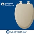 thumbnail image 2 of Asiento de inodoro Bemis 1500EC 006 de madera esmaltada alargada y duradera, 2 of 6