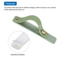 thumbnail image 3 of Uxcell 4 Pcs Phone Loop Finger Holder Silicone Phone Strap Grip Holder for Most Smartphones Olive Green, 3 of 6
