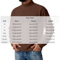 thumbnail image 3 of LODIENY Big and Tall (M-5XL) Mock Neck Undershirt for Men Long Sleeve Knit Thermal Base Layer Tops Relaxed Fit Basic Fall Winter Clothing Coffee XL, 3 of 7