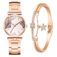 thumbnail image 3 of Relojes de moda para mujer, conjunto de caja de pulsera, reloj con esfera de hoja, relojes de pulsera para mujer, pulsera de estrella, 3 of 7