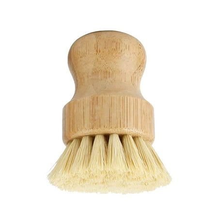 

Bamboo Dish Brush Palm Scrub Brush Natural Sisal And Palm Bristles Dish For Cleaning Dishes Iron Pots Pans Vegetables And Sink