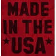 thumbnail image 4 of Made in the USA Patriotic Pride Stars Plus Size Crewneck Graphic Tee Shirt Brisco Brands 2X, 4 of 5